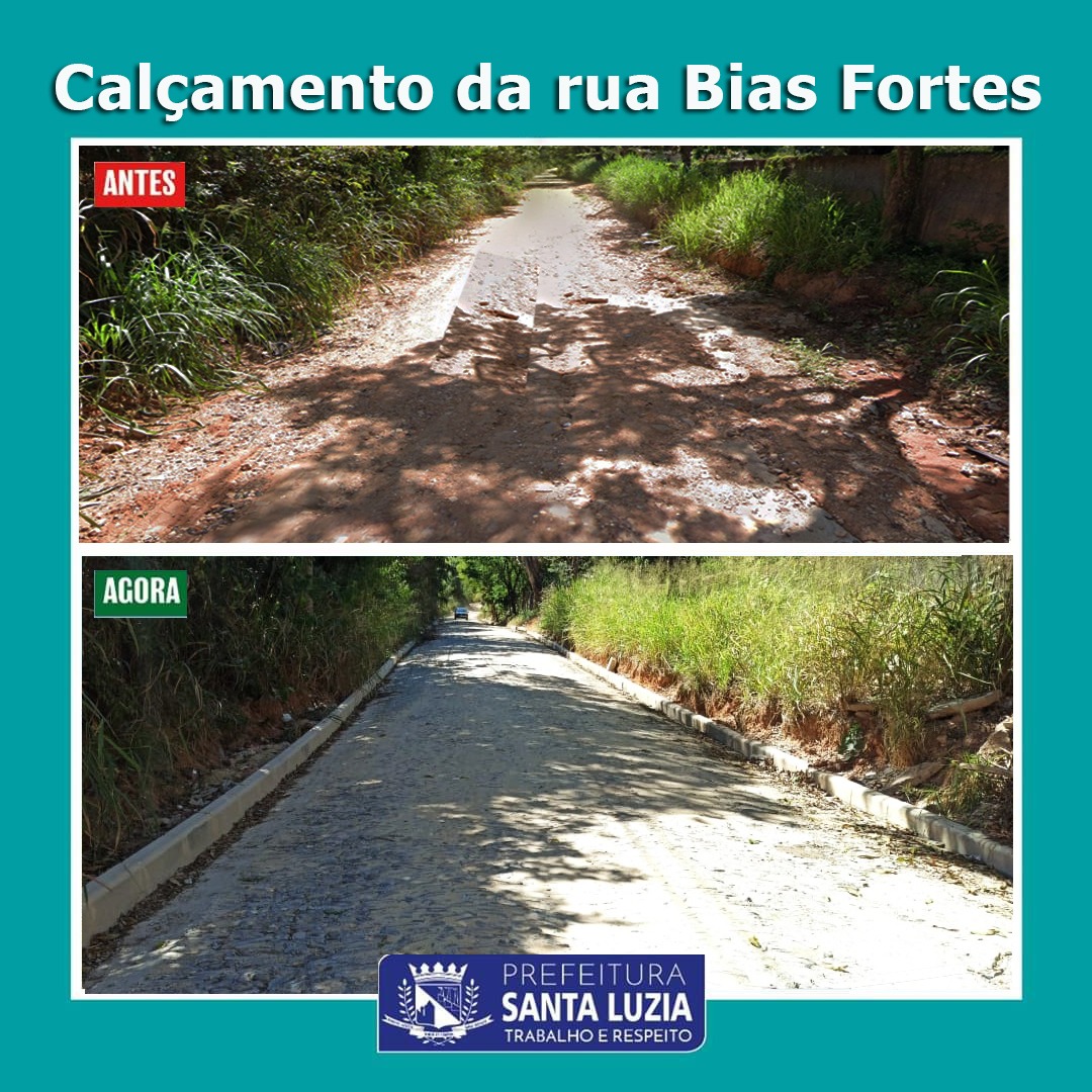 Finalizado calçamento poliédrico nas ruas Bias Fortes e Governador Milton Campos no bairro Finalizado calçamento poliédrico nas ruas Bias Fortes e Governador Milton Campos no bairro