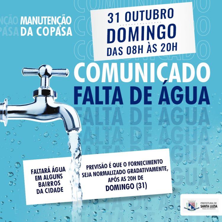 COMUNICADO IMPORTANTE DA COPASA DE MONTE BELO MG - Prefeitura