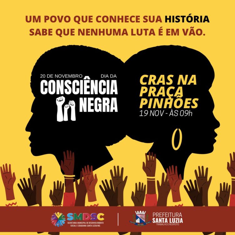Programa Cras na Praça promoverá ações em alusão ao Dia da Consciência Negra  | Prefeitura Municipal de Santa Luzia