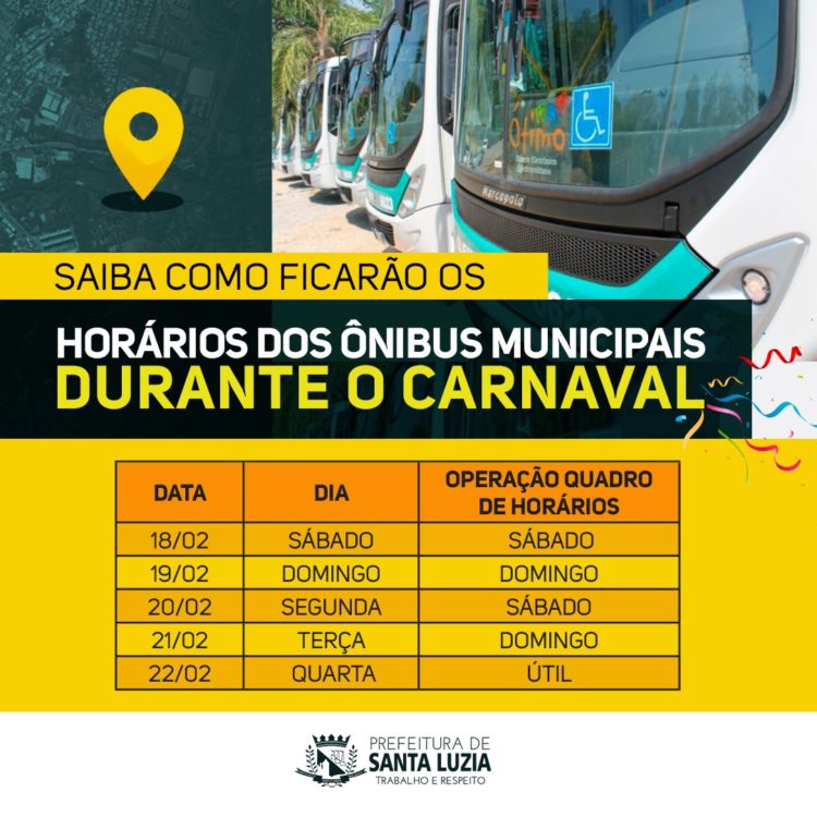 Transporte Coletivo Urbano: ônibus terão horário especial durante