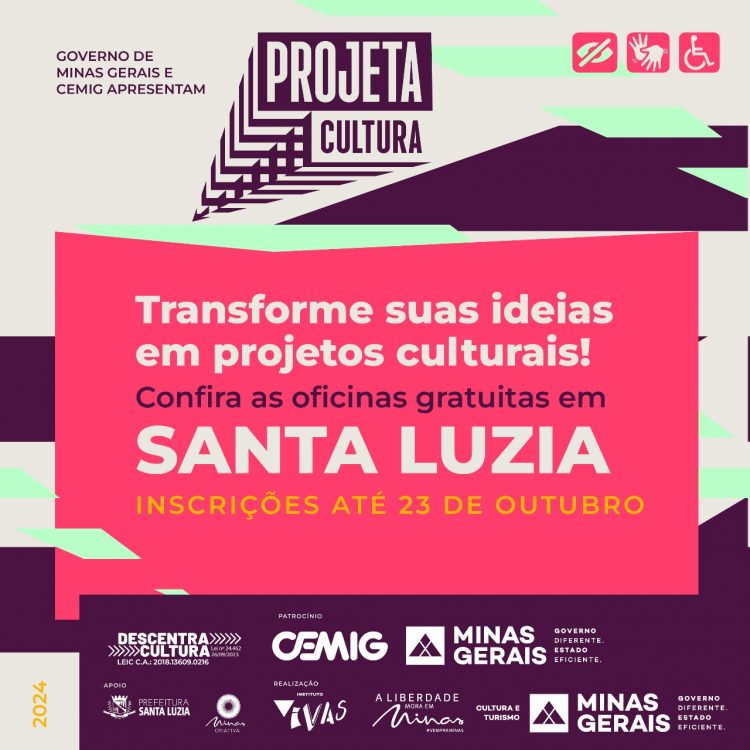 Projeta Cultura oferece oficinas gratuitas de capacitação em gestão cultural 1 Projeta Cultura oferece oficinas gratuitas de capacitação em gestão cultural