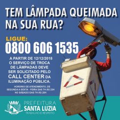 Mais agilidade nos serviços de iluminação pública