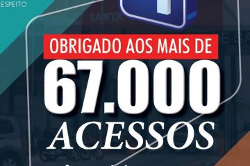 Agradecemos aos mais de  67.000  acessos  em nossas  publicações no Facebook