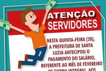 Prefeitura antecipa pagamento do salário de fevereiro
