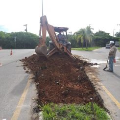 Prefeitura realiza obras de intervenções em importantes trechos do município