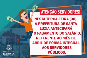 ANTECIPAÇÃO DO SALÁRIO DE ABRIL