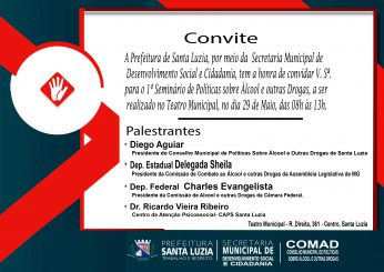 Seminário discutirá os malefícios do álcool e outras drogas