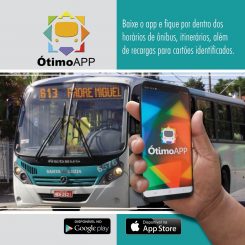 APP Ótimo trará benefícios para  usuários  do transporte  público