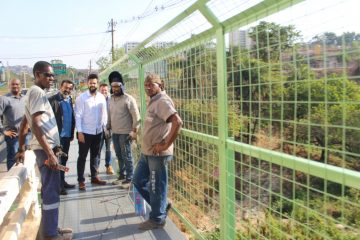 Passagem de pedestres na ponte do Belo Vale deve ser inaugurada nos próximos dias