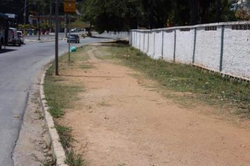 Santa Luzia está prestes a ter construção de várias calçadas em seu principal corredor