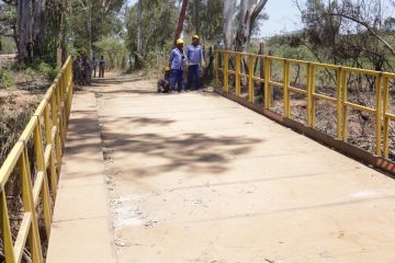 Prefeitura recupera ponte no bairro Córrego Frio