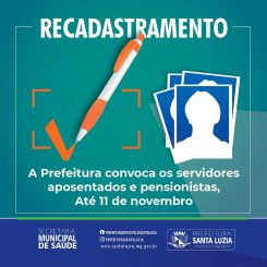 Convocação para recadastramento de servidores aposentados e pensionistas