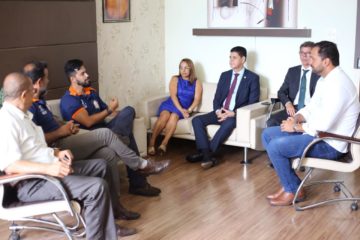 Deputado Federal Diego Andrade e Chefe da Polícia Civil Wagner Pinto visitam município de Santa Luzia