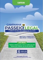 Cartilha informativa  sobre a Campanha “Passeio Legal”