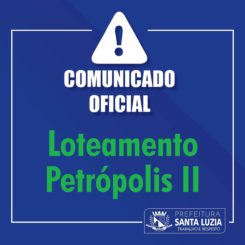 Regularização  do loteamento Petrópolis II