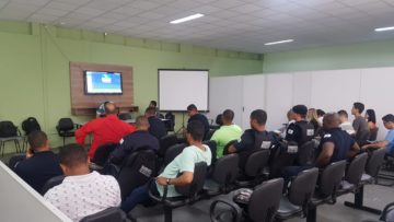 Guarda Civil Municipal e servidores da Secretaria de Segurança Pública, Trânsito e Transportes participam de treinamento do estacionamento rotativo