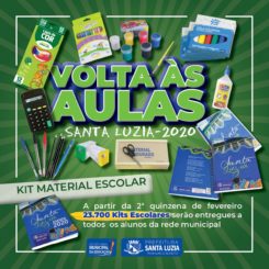 Prefeitura entregará kits de material escolar a partir da segunda quinzena de fevereiro