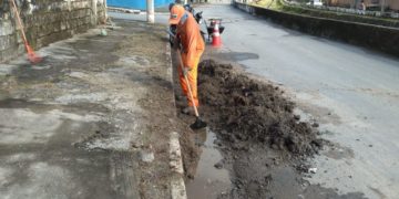 Mutirões de limpeza atuam em Pinhões e no Cristina