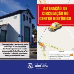 Alteração  de circulação no Centro Histórico