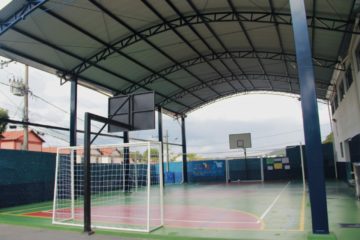 Inaugurada quadra poliesportiva na E.M. Jacinta Enéas Orzil