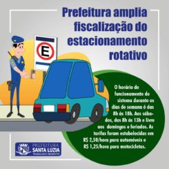 Prefeitura amplia fiscalização do estacionamento rotativo na próxima semana. Evite multas