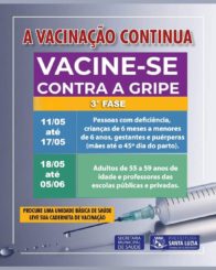 3ª fase da campanha de vacinação contra a gripe