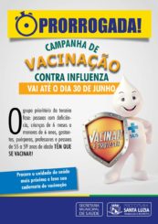 Campanha de Vacinação contra a Gripe é estendida até dia 30 de junho