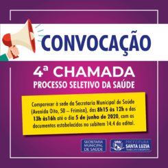 Processo Seletivo da Saúde tem 4ª chamada