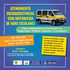 Prefeitura  promove atendimento social a motoristas de vans escolares