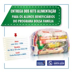 Entrega dos Kits de alimentação