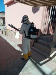 Borrifação contra a dengue no São Benedito