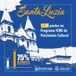 Santa Luzia  amplia sua participação no Programa ICMS do Patrimônio  Cultural