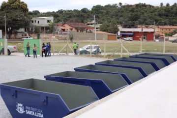 Inaugurados dois Ecopontos em Santa Luzia. Espaços são destinados ao descarte correto de resíduos recicláveis e pequenas quantidades de entulhos