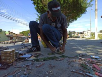 Iniciados trabalhos artísticos na escadaria da Praça da Juventude