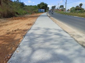 Projeto Passeio Legal constrói mais 1780m de calçadas em Santa Luzia