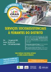 Prefeitura realizará ação para auxílio socioassistencial à feirantes do Palmital e do Distrito prejudicados na Pandemia