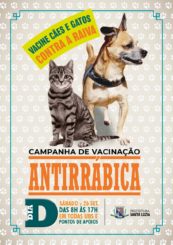 Campanha de vacinação Antirrábica este ano terá drive-thru