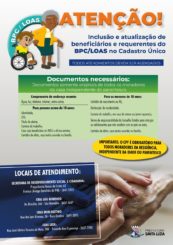 Inclusão e atualização de beneficiários e requerentes do BPC/LOAS no Cadastro Único