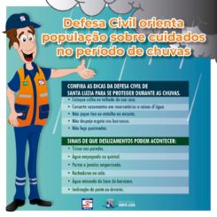 Defesa Civil orienta população sobre cuidados no período de chuvas