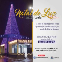 Natal de Luz Santa Luzia promoverá diversas apresentações artísticas musicais nos próximos dias