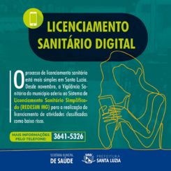 Santa Luzia adere ao licenciamento sanitário digital
