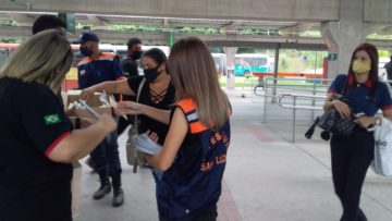 Defesa Civil realiza ação educativa no Terminal São Benedito
