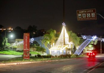 Iluminação e decoração do Natal Luz Santa Luzia enfeitará a cidade até dia 6 de janeiro
