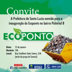 Santa Luzia inaugura no Palmital o 7° Ecoponto da cidade