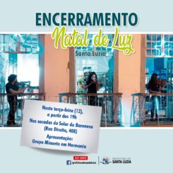 Encerramento Natal de Luz Santa Luzia