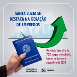 Santa Luzia tem saldo positivo na geração de empregos