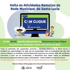 Volta às Atividades Remotas da Rede Municipal de Santa Luzia