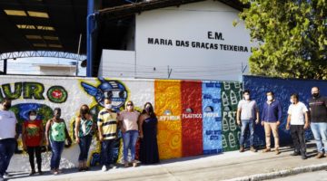 Prefeitura inaugura mais um Muro Ecológico na Escola Municipal Maria das Graças