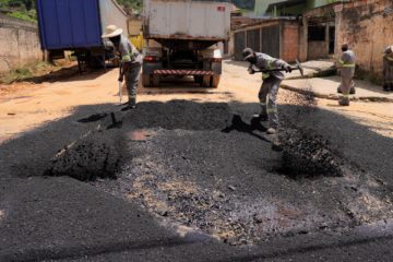 Vários pontos da cidade estão recebendo equipes de trabalho da Secretaria de Obras