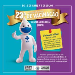 Vacinação contra a gripe está sendo realizada em todas as Unidades Básicas de Saúde da cidade